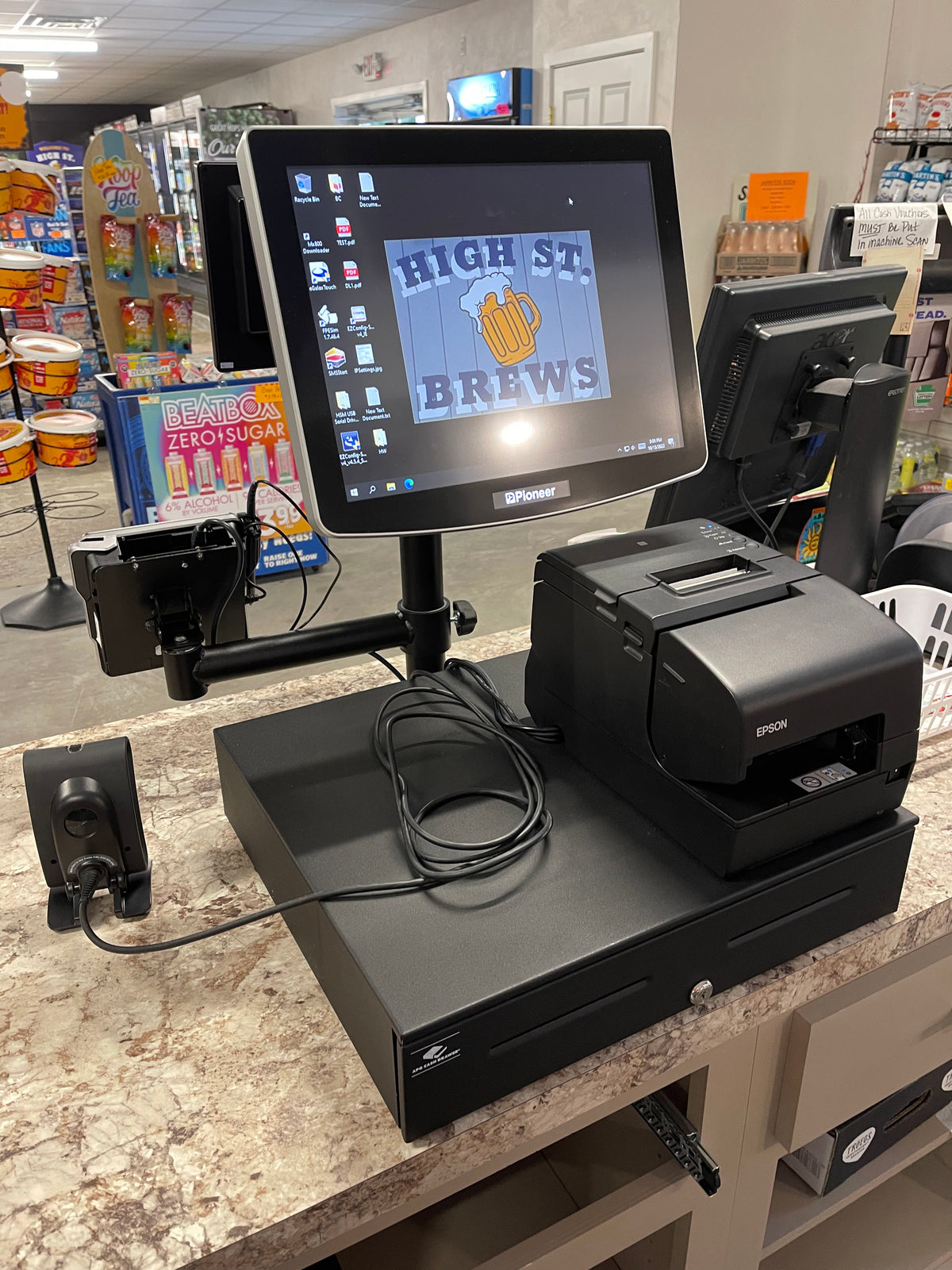 Multi-Pole System Checkout Lane