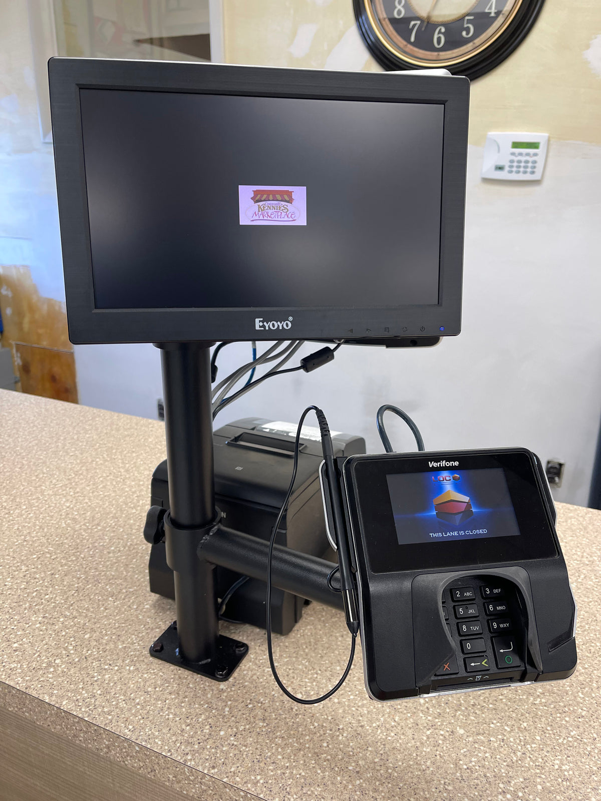 Multi-Pole Individual Checkout Counter
