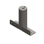 Narrow Deck Mount 5" Post