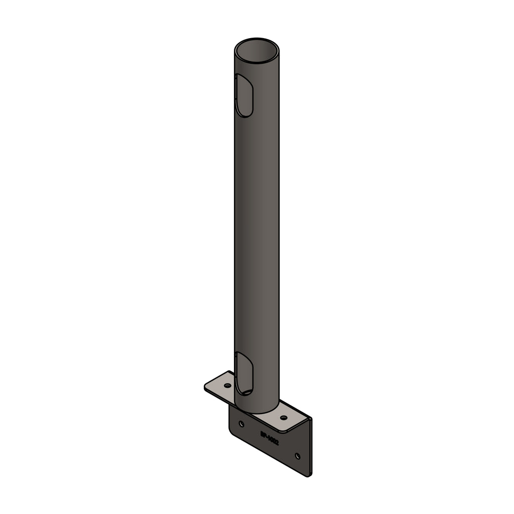 Rail Mount 17" Post