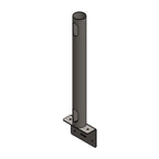 Rail Mount 17" Post