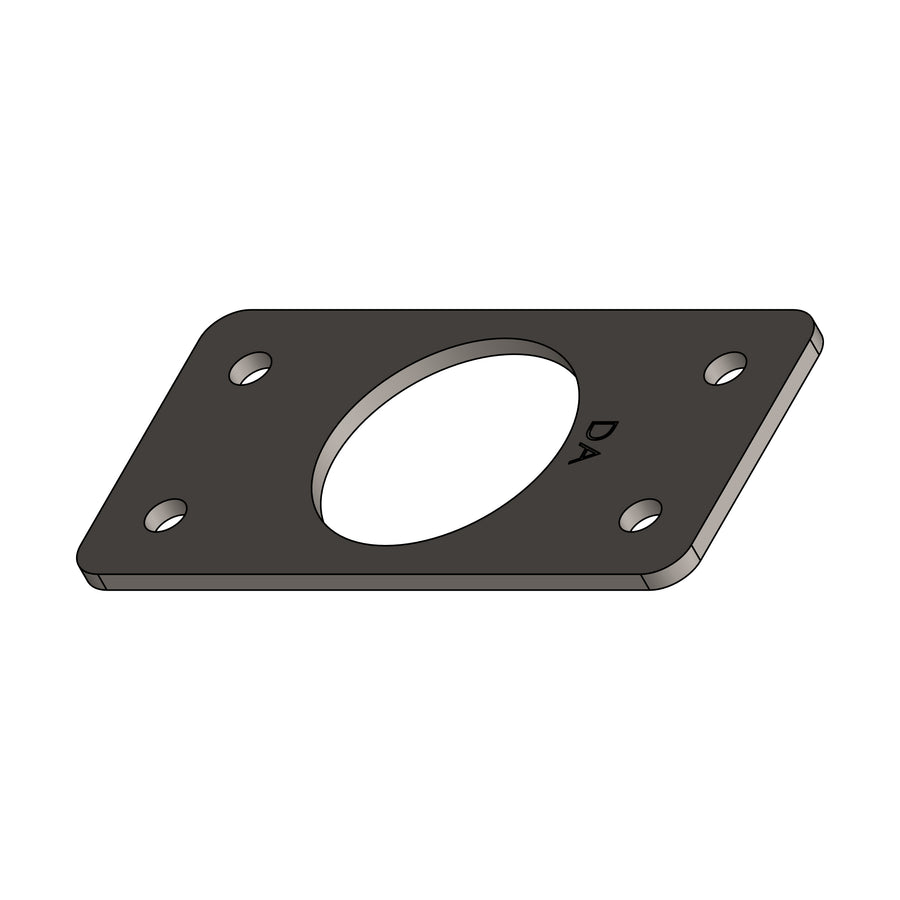 Multi-Pole Rectangular Deck Mount Base Plate