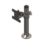 Custom Flat Panel Mount - Black Mini Tex