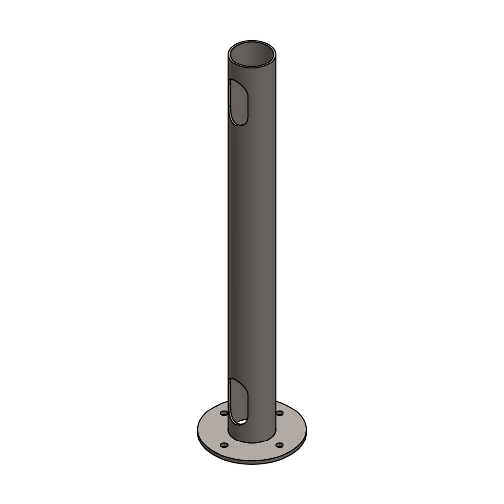 Circular Deck Mount 17" Post