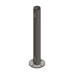 Circular Deck Mount 17" Post
