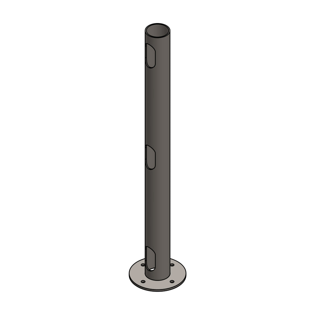 Circular Deck Mount 21" Post