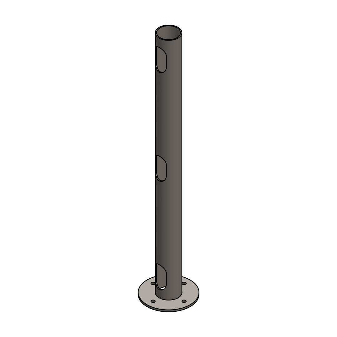 Circular Deck Mount 21" Post
