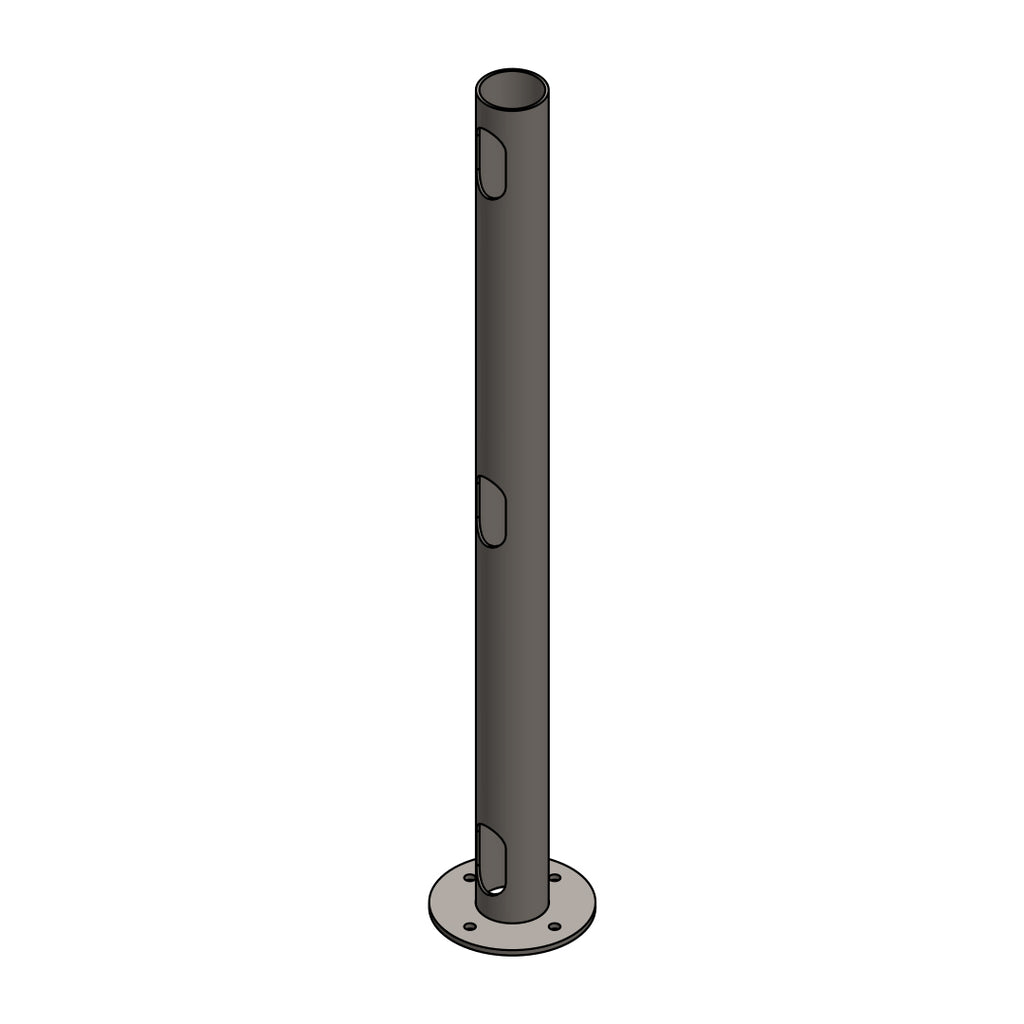 Circular Deck Mount 24" Post
