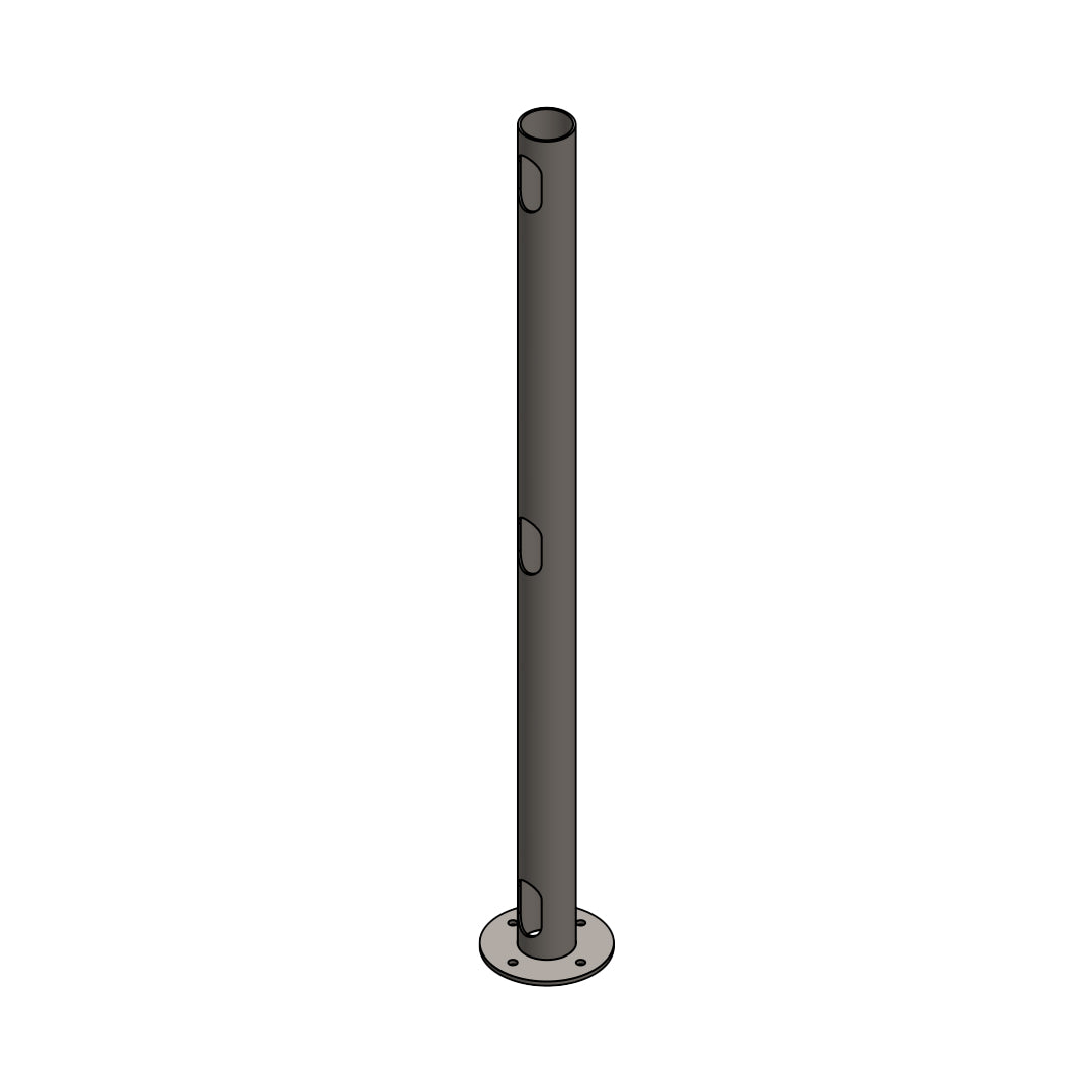 Circular Deck Mount 30" Post