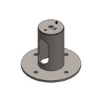 Circular Mini Deck Mount 3" Post