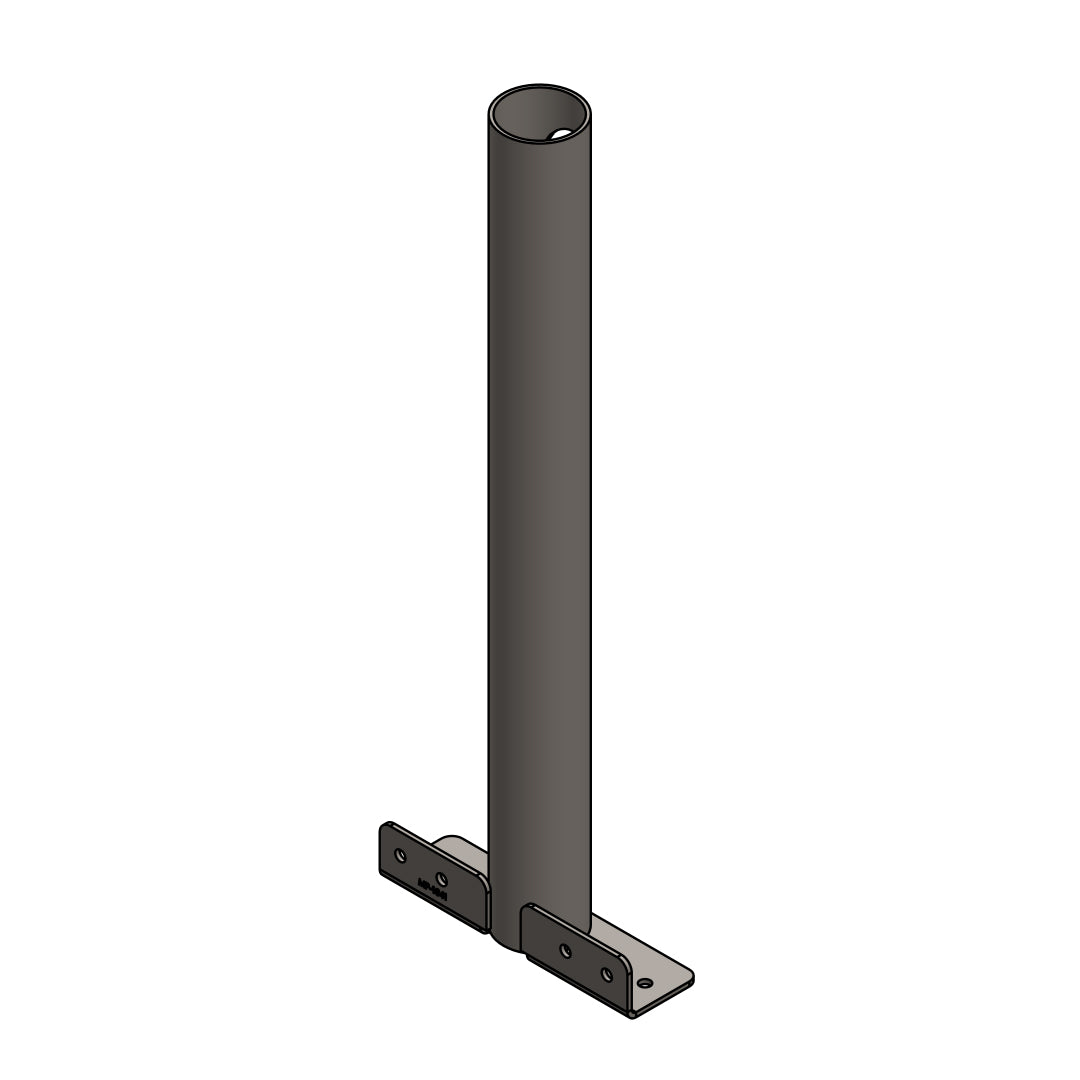 Narrow Deck Mount 17" Post