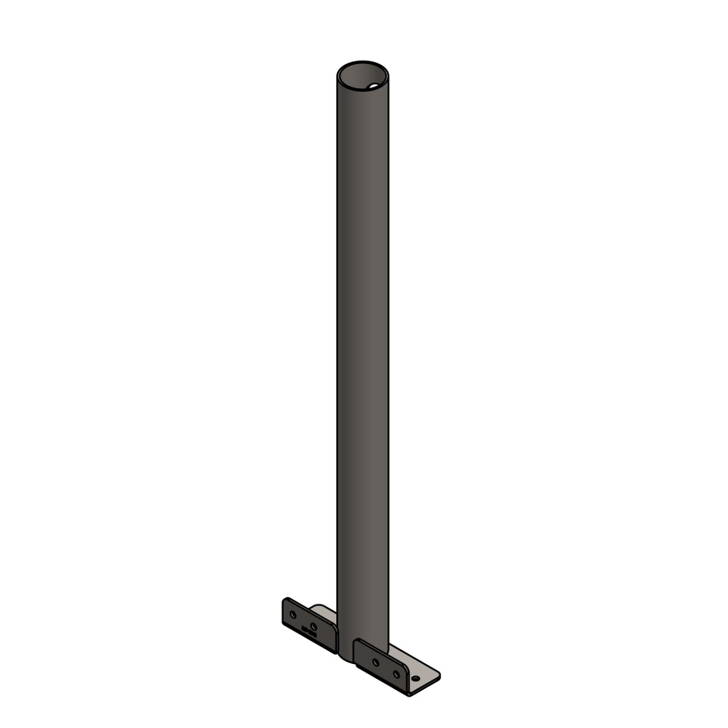 Narrow Deck Mount 24" Post