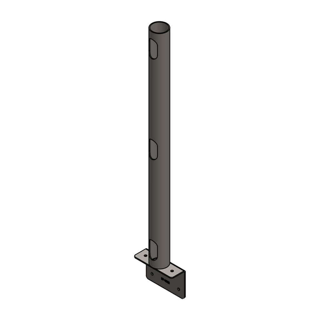 Rail Mount 24" Post