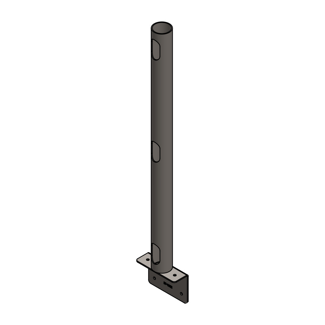 Rail Mount 24" Post